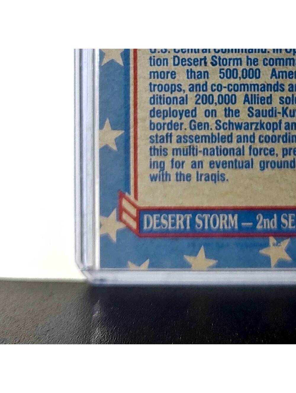 General Schwarzkopf 1991 Topps Desert Storm #157 Card - Picture 9 of 10